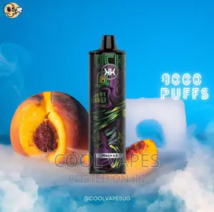 Photo - KK Energy 8000 Puffs Peach Ice Rechargable Vape