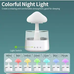 Rain Drop Humidifier, Mushroom Humidity 4 in 1