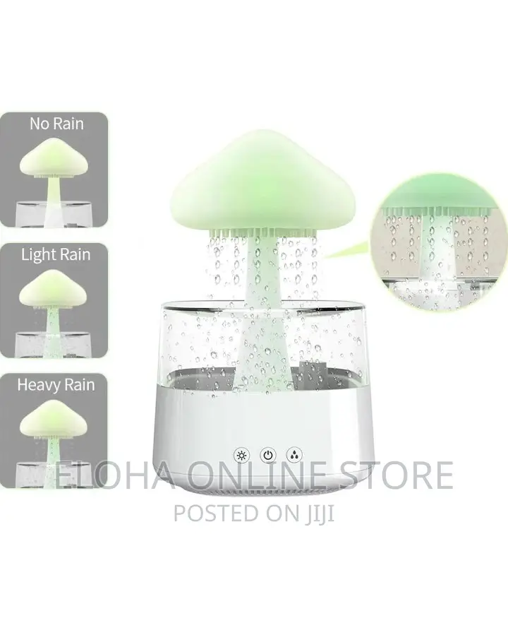 Rain Drop Humidifier, Mushroom Humidity 4 in 1