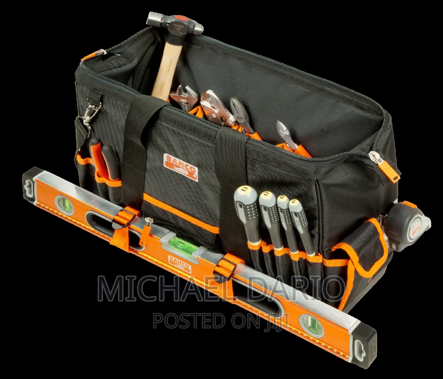 Bahco 32 L Closed Top Fabric Tool Bags With Rigid Base
