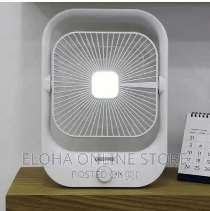 Geepas 8"Rechargeable Fan With LED Light-G721162