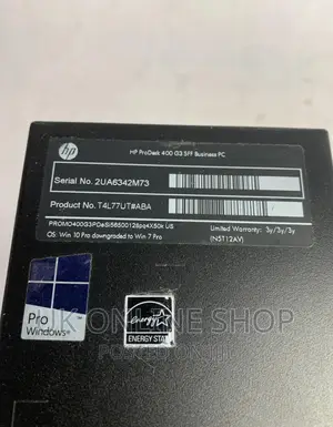 Desktop Computer HP ProDesk 400 G4 4GB Intel Core I3 HDD 500GB