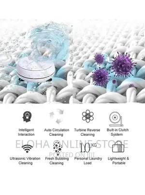 USB Mini Washing Machine Portable Turbine Laundry Washer
