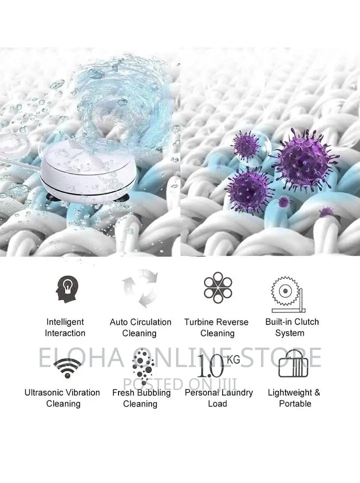 USB Mini Washing Machine Portable Turbine Laundry Washer