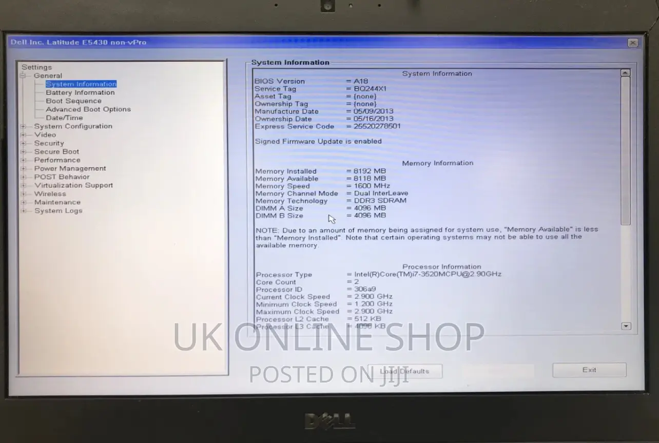 Laptop Dell Latitude E5430 4GB Intel Core I5 HDD 500GB