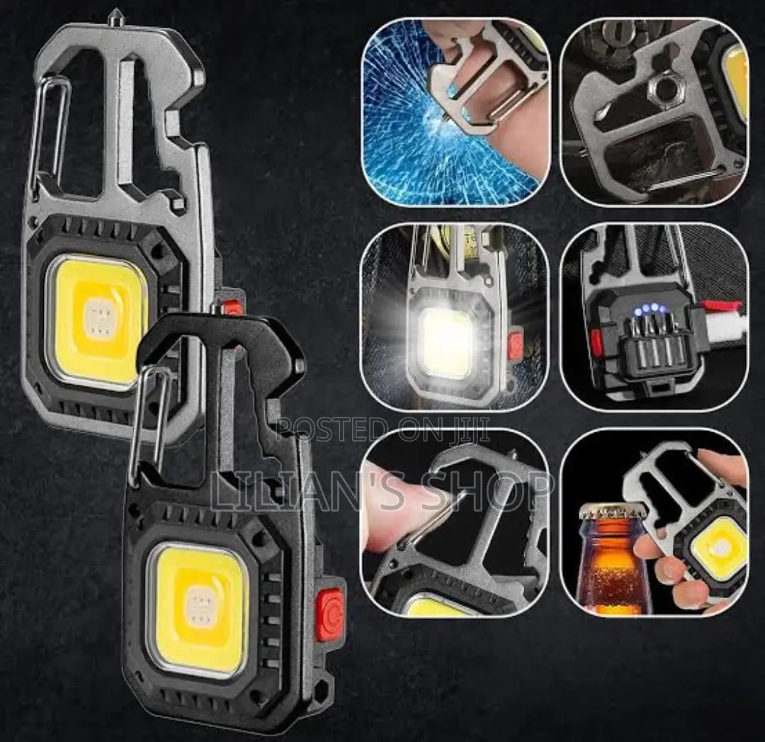 Rechargeable Multifunction Key Chain Light