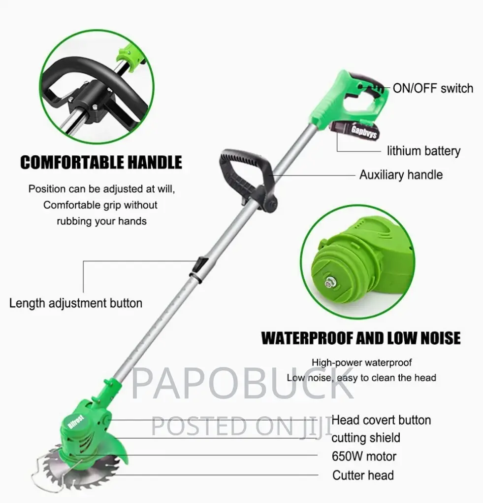 Electric Cordless Rechargeable Lawn Mower