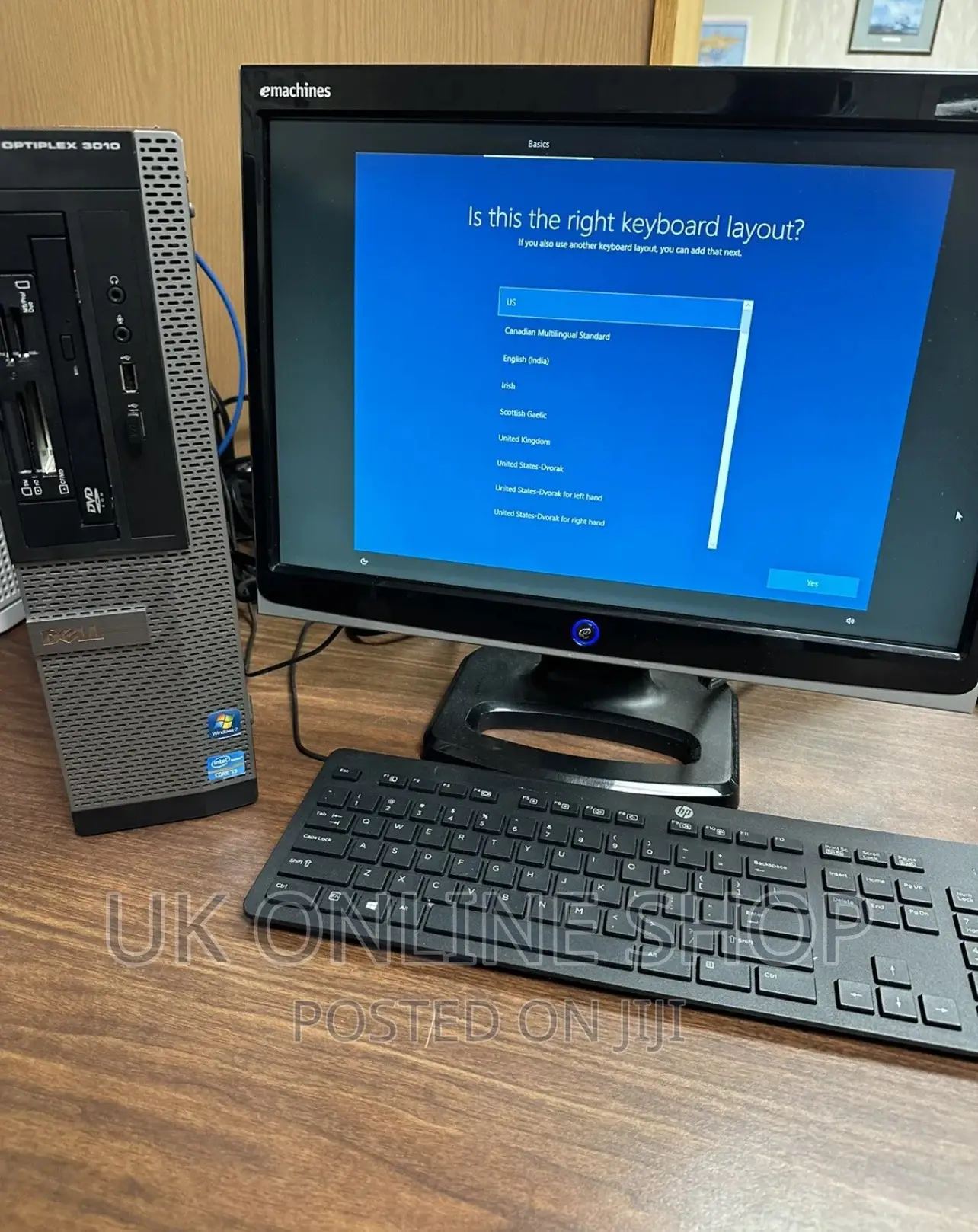 Desktop Computer Dell OptiPlex 3010 4GB Intel Core I7 HDD 1T