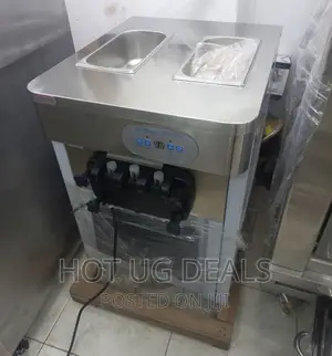 3 Levers Table Top Ice Cream Maker Machine (Small) - Grey