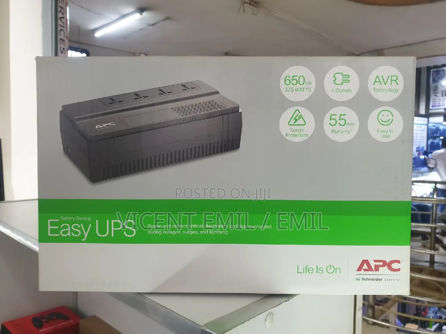 UPS APC 650va 335W