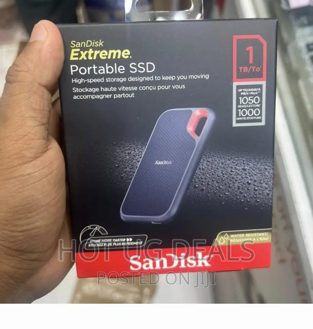 Sandisk 1TB Extreme Portable SSD Up to 1050mb/S USB C, USB