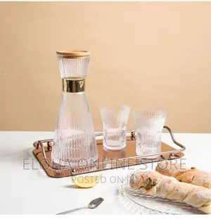 Large Capacity Glass Bottle for Cold Water Lemon