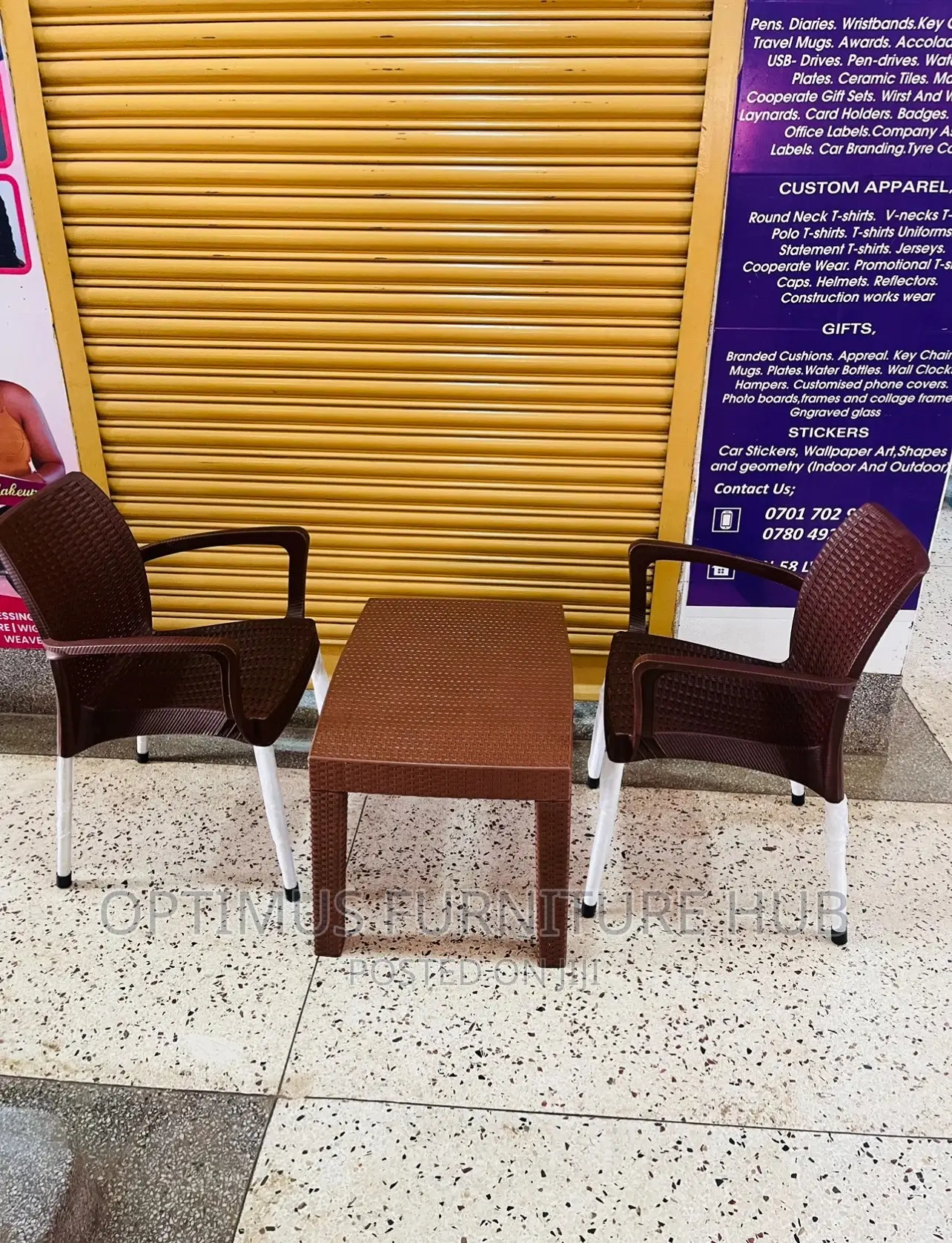 Table and Two Chairs