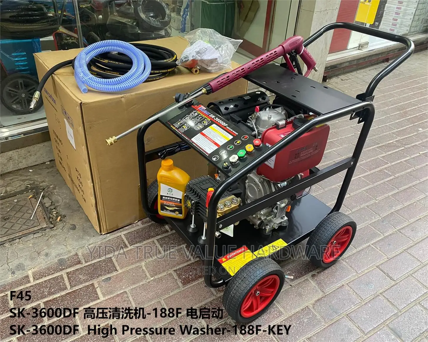 Diesel Car Washer 4 Wheel Skillmax