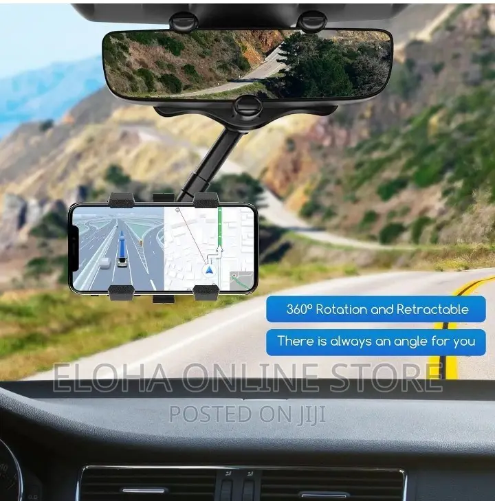 360 Rotatable Rearview Car Mobile Phone Holder