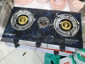 Zhoyi Gas Cooker Tripple Banner Glass Top