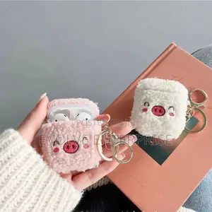 Cute Plush Pig Teddy Dog Case for Apple Airpods Pro Cover