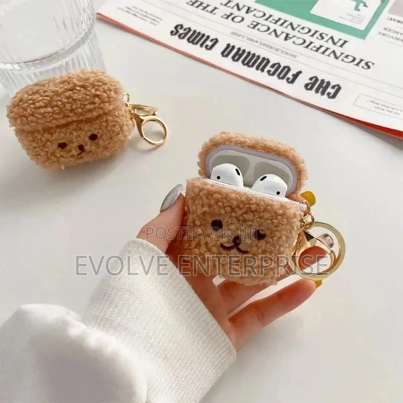 Cute Plush Pig Teddy Dog Case for Apple Airpods Pro Cover