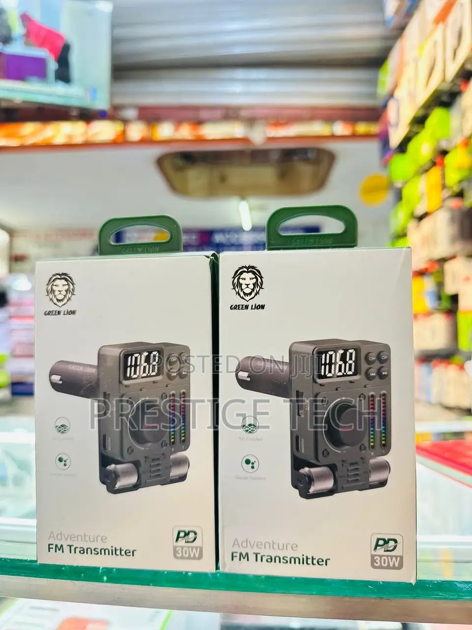 Green Lion Adventure FM Transmitter and Car Charger 30W