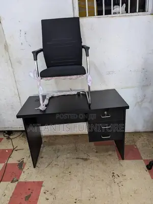 A Combo of Office Desk and Chair