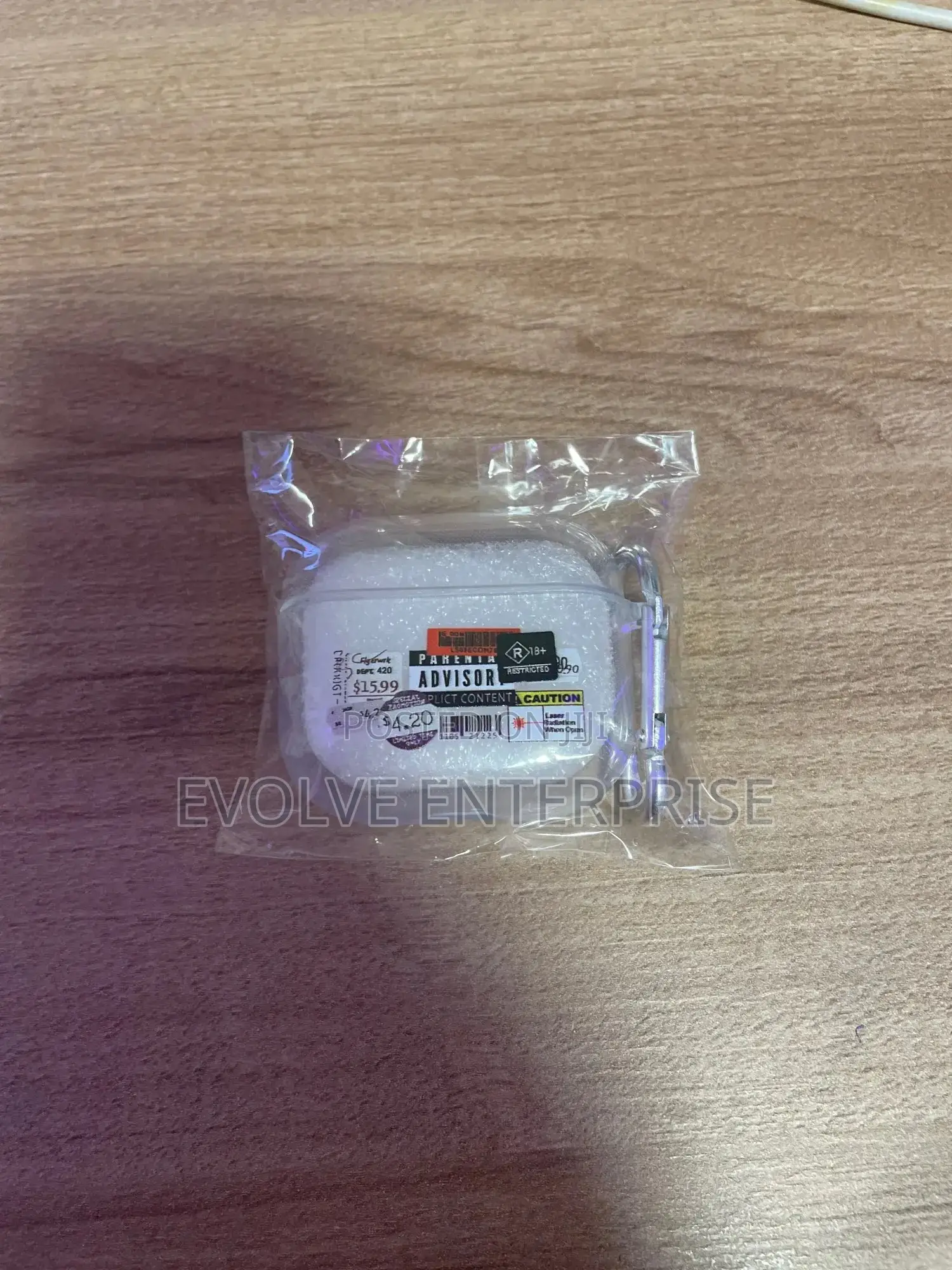 Airpods Pro Clear Retro Label Earphone Case