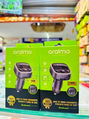 Oraimo Car Charger With Bluetooth FM Transmitter 18W