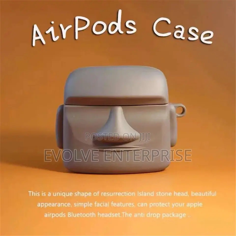 Funny 3d Moai Statue Earphone Case for Airpods Pro