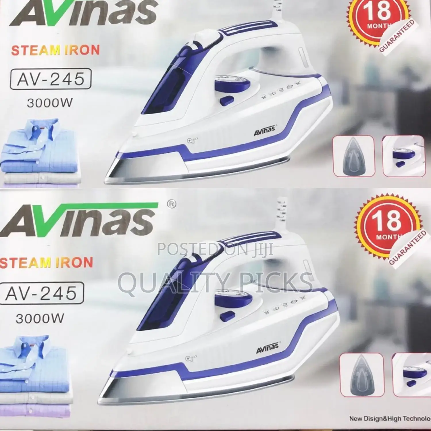 Electric Avinas Steam Iron