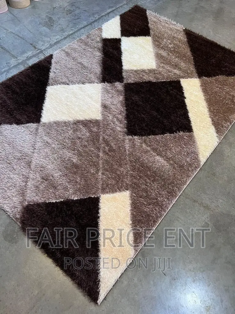 Shaggy Rug Carpets.1.5x2metres.( Black)