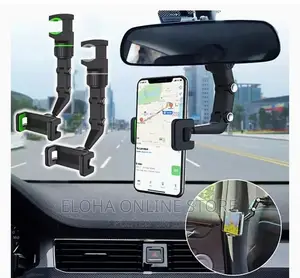 New Adjustable Rearview Mirror Phone Holder