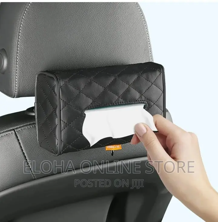 Leather Car Tissue Holder