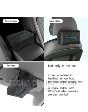 Leather Car Tissue Holder