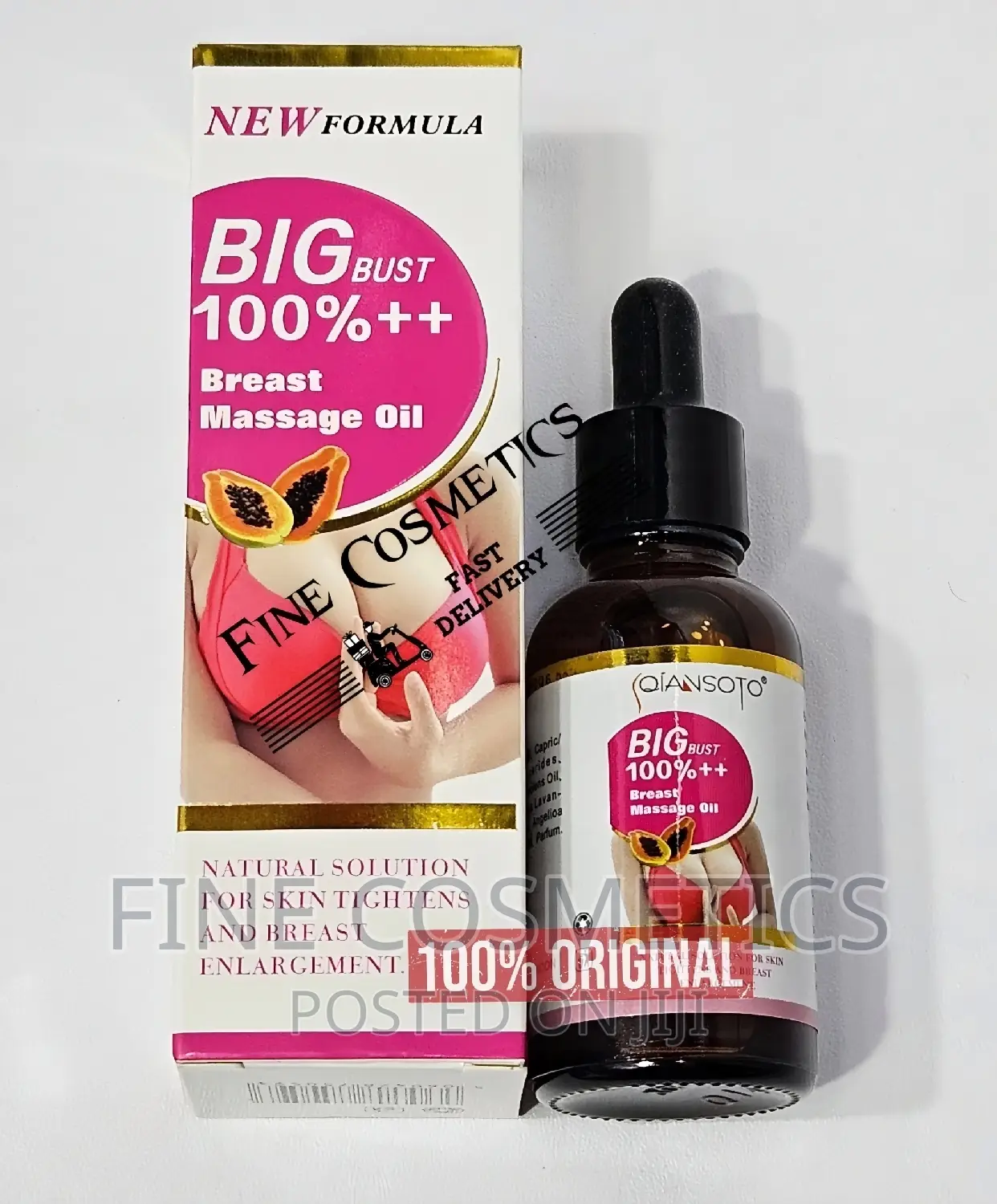 Breast Enlargement Oil 100% Safe Breast Regrowth Massage Oil