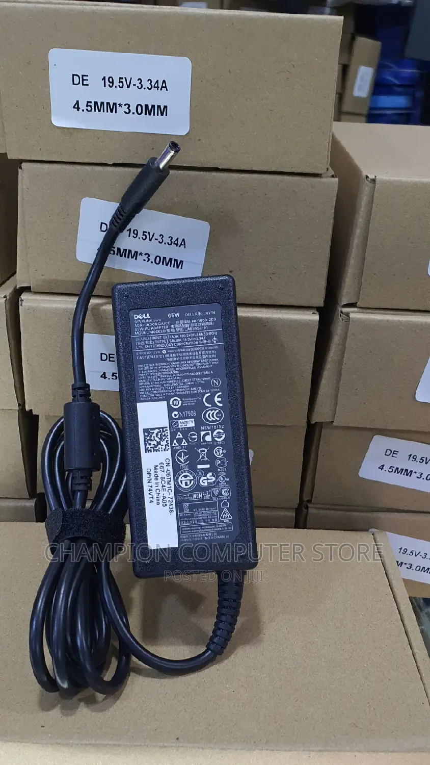 Dell Small Pin Laptop Charger 45w, 65w, 90w 19.5v, 2.31a