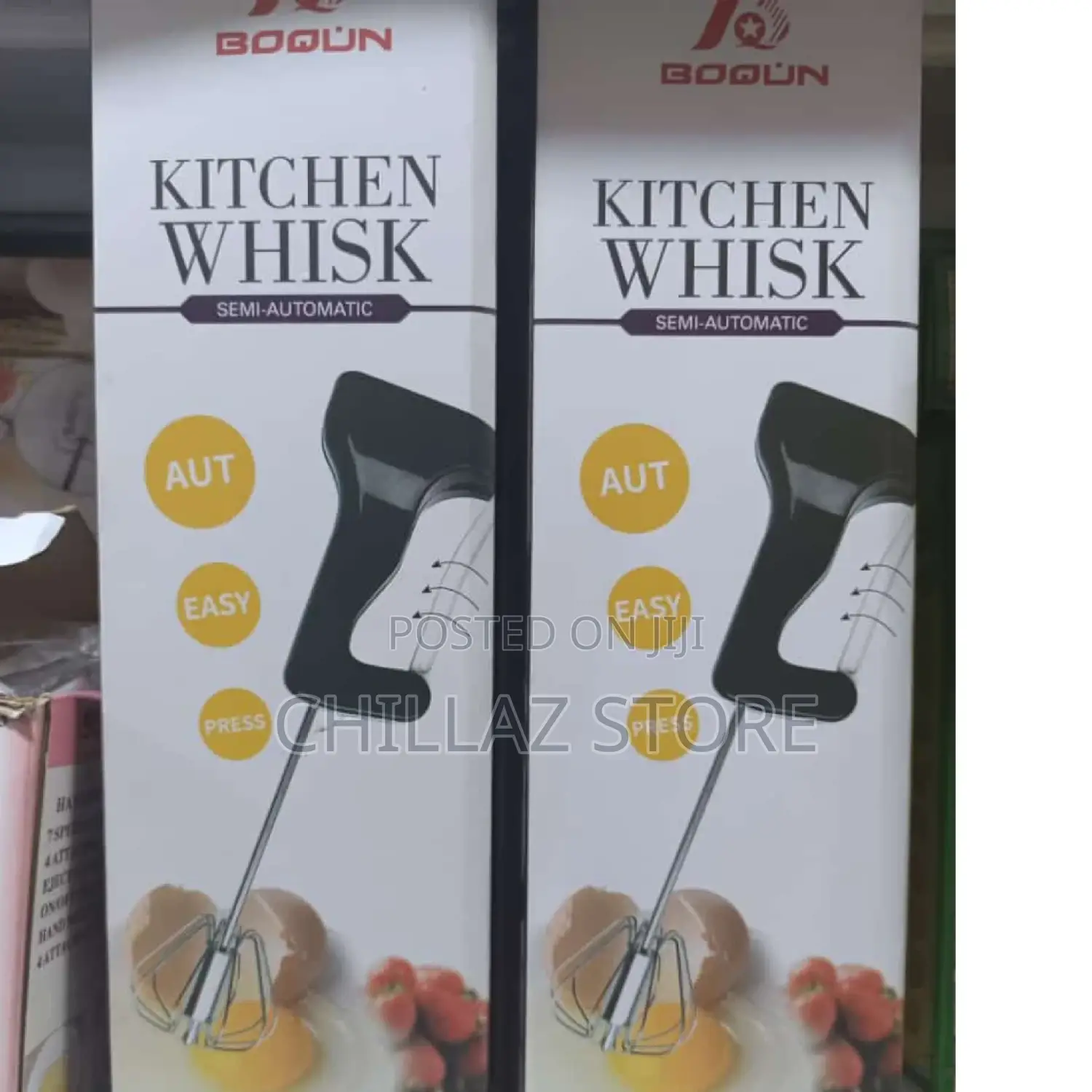 Semi Auto Kitchen Whisk Egg Beater.