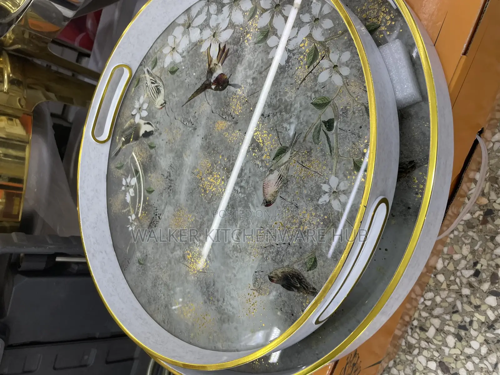 2pcs Set of Round or Square Trays