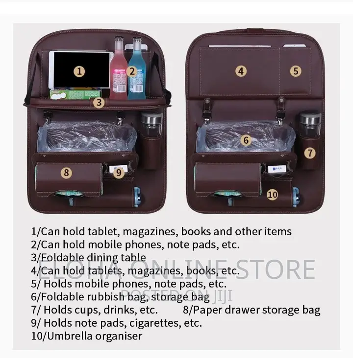 Car Seat Storage Organizer