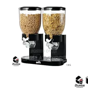 Double Cereal Dispenser.