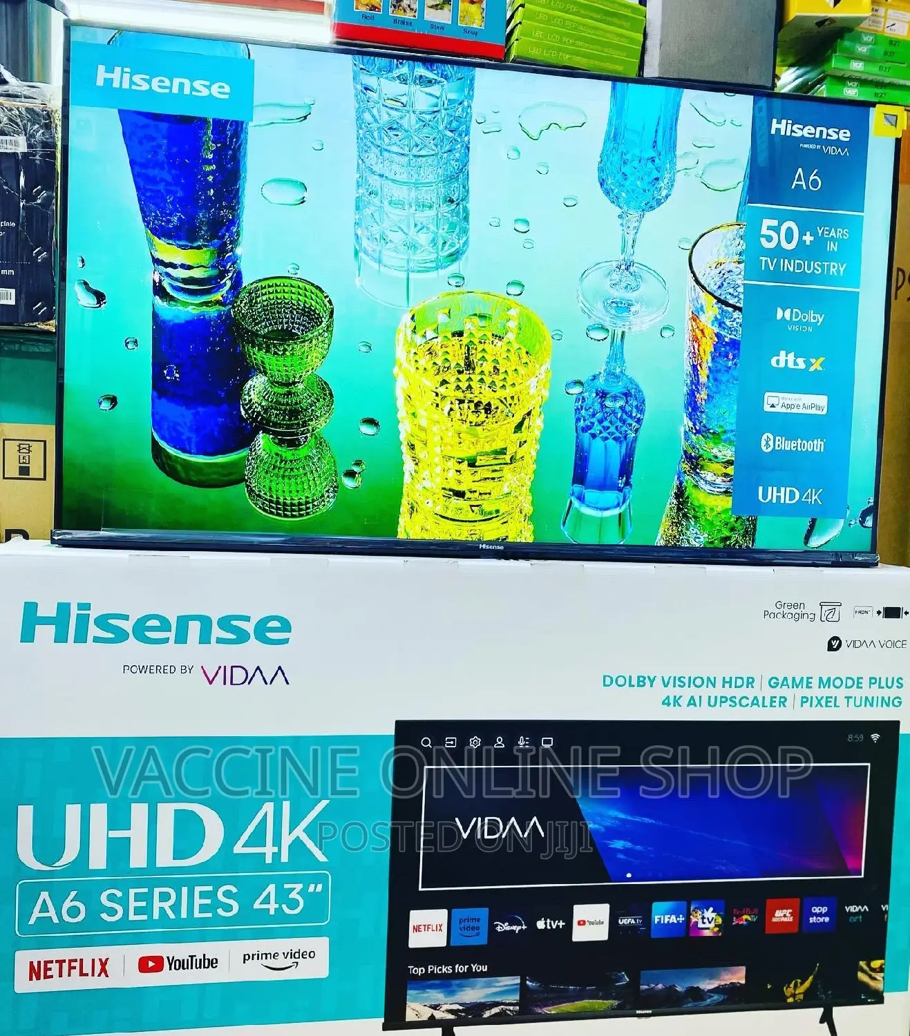 Hisense 43inches Smart UHD TV /Hisense 43 Smart A6 Series N196