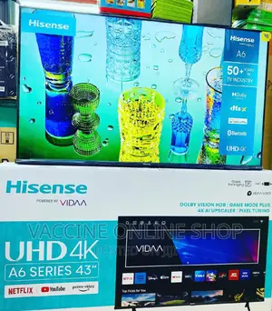 Hisense 43inches Smart UHD TV /Hisense 43 Smart A6 Series N196