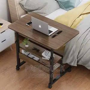 Laptop Table With Shelves