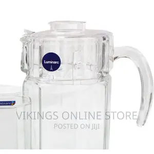 Luminarc 6 Pieces of Juice Glasses Cups and 1 Jar Water Set