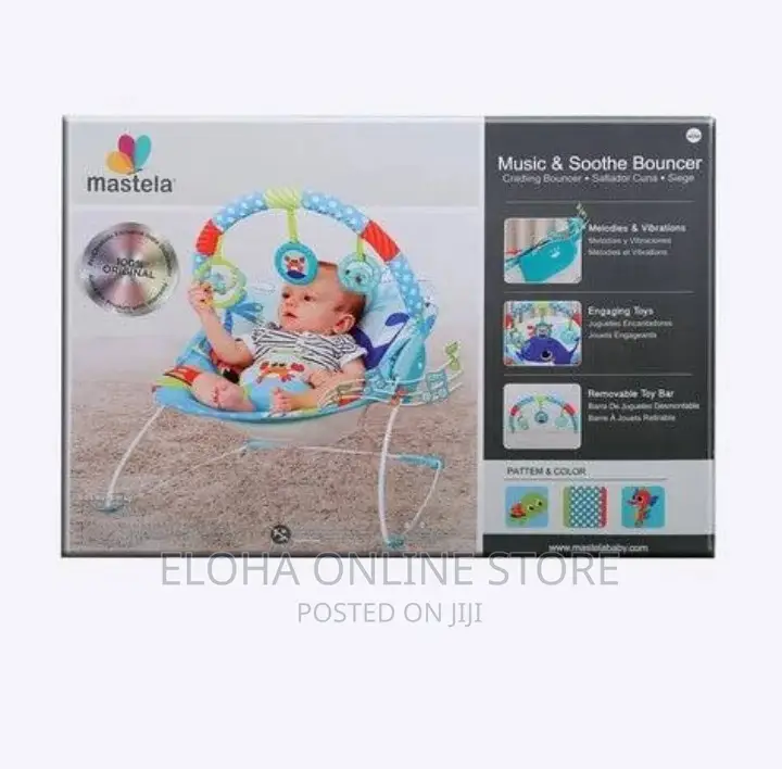 Mastela Vibrations and Musical Baby Bouncer Rocker
