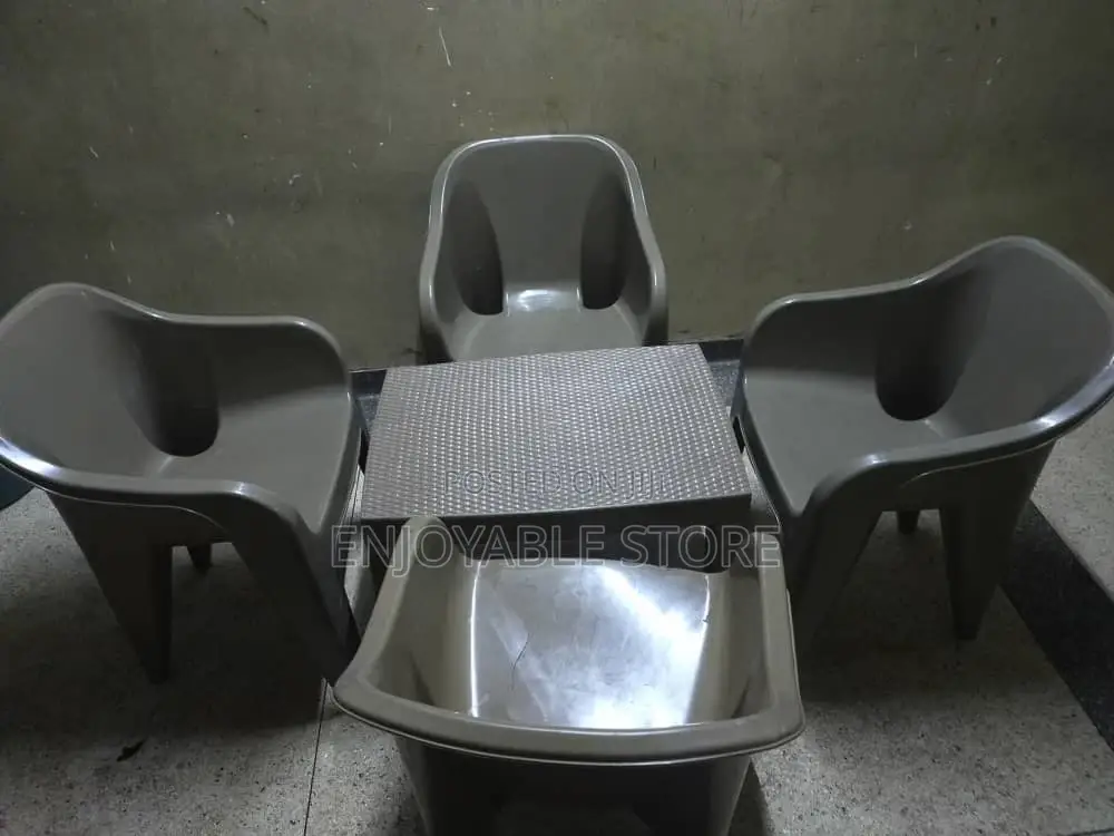 Plastic Bar and Restaurant Chairs and Table