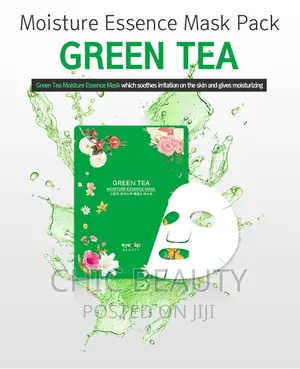 Eyenlip Green Tea Mask. Hydrating Facial Mask.