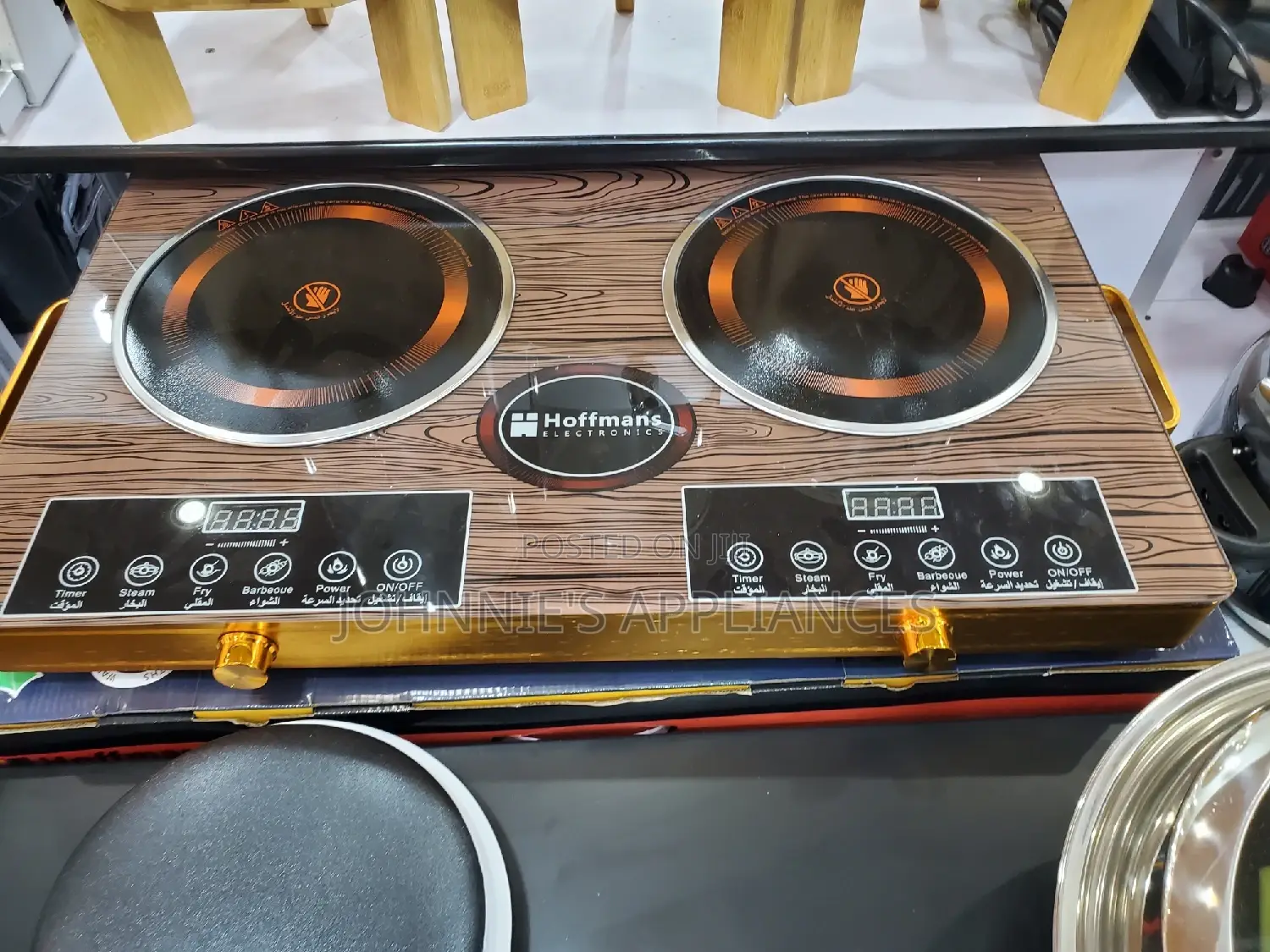 Double Infrared Cooker Electric Glass on Top