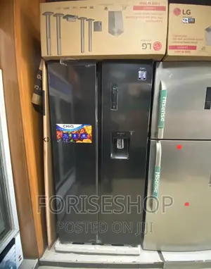 Chiq 560l Side By Side Refrigerator With Dispenser