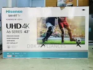 Hisense 43inch Real Uhd Smart TVS A6 Series Available