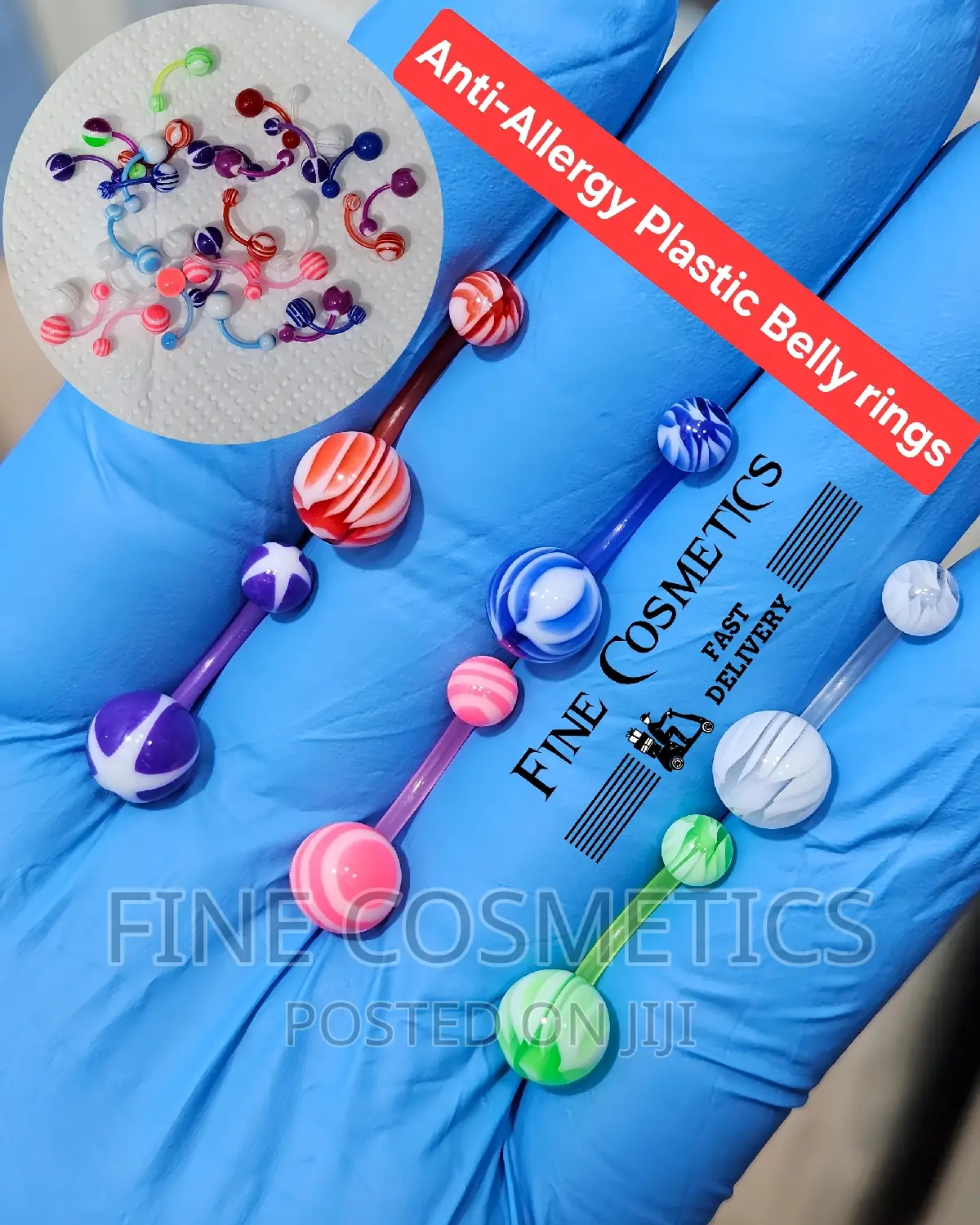 1PC Anti-allergic Plastic Belly Ring |Flexible Navel Jewelry