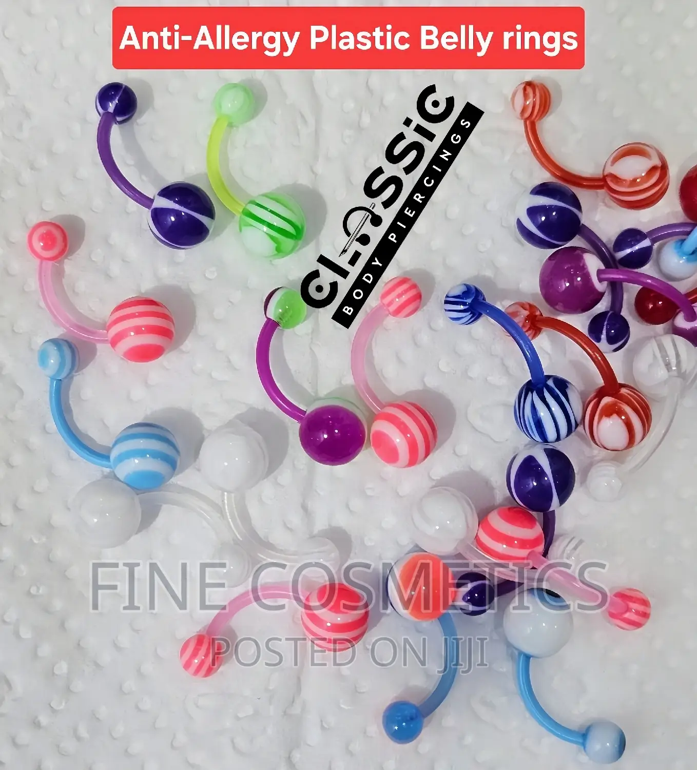 1PC Anti-allergic Plastic Belly Ring |Flexible Navel Jewelry
